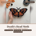 Death's Head Moth Amigurumi Crochet Pattern