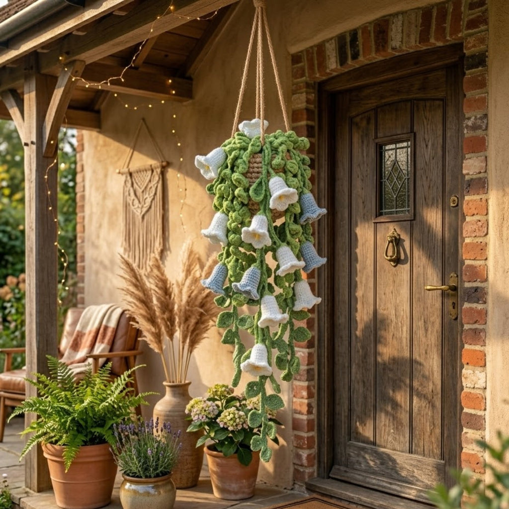 Crochet Lily of the Valley Hanging Plant Pattern