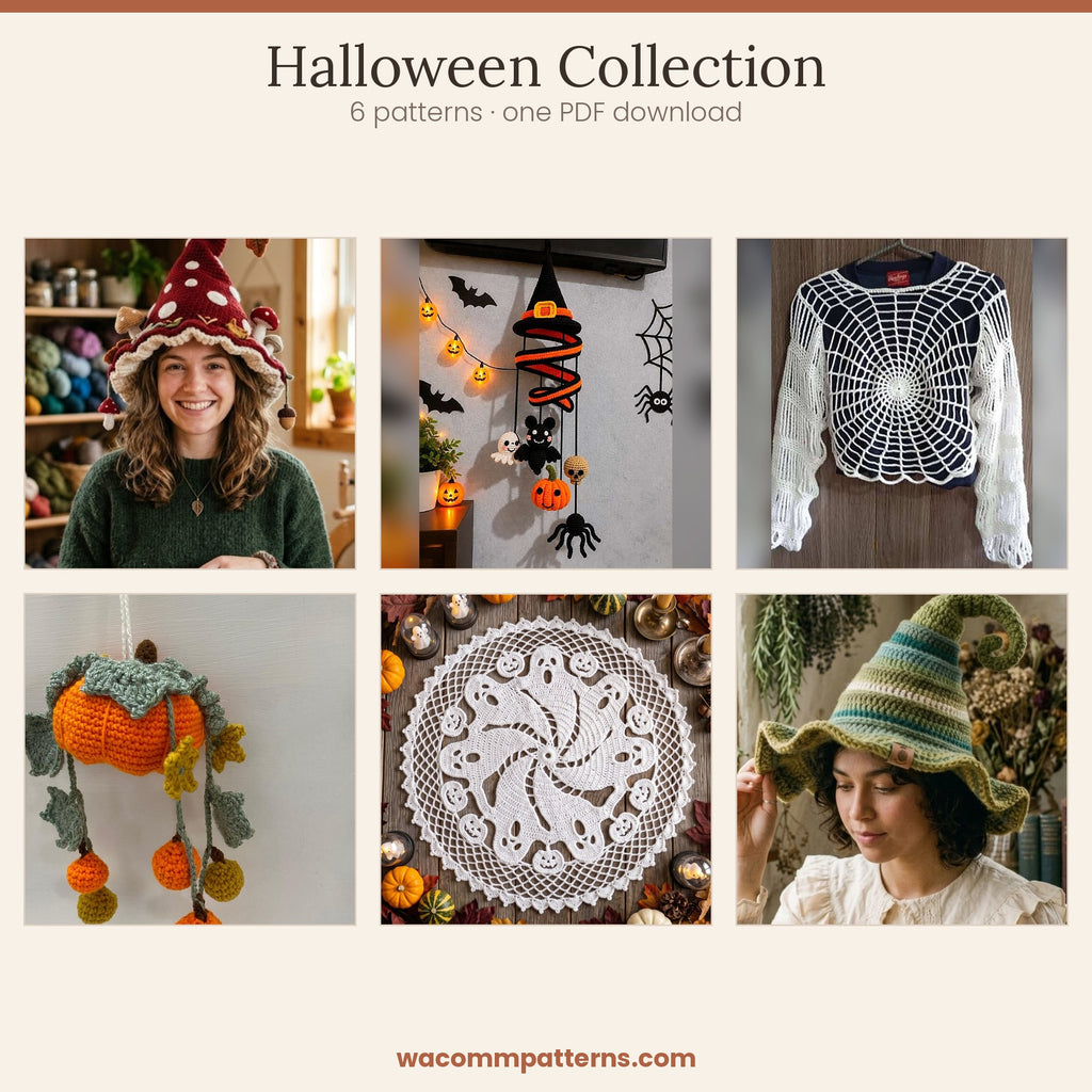 Halloween Crochet Pattern Bundle (6 Patterns)