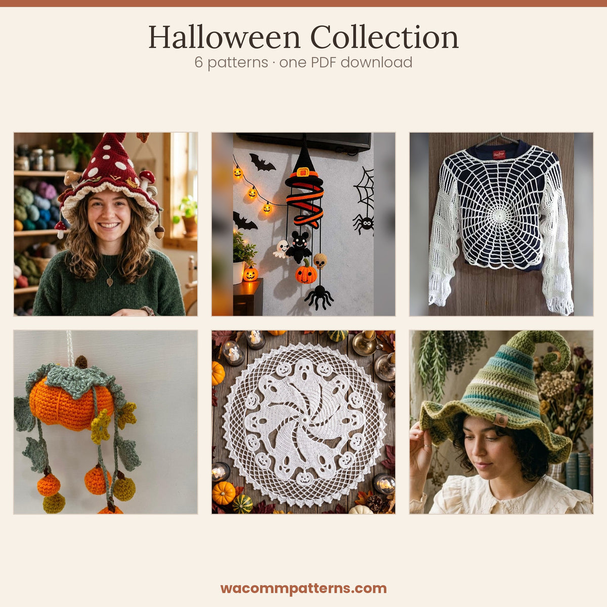 Halloween Crochet Pattern Bundle (6 Patterns)