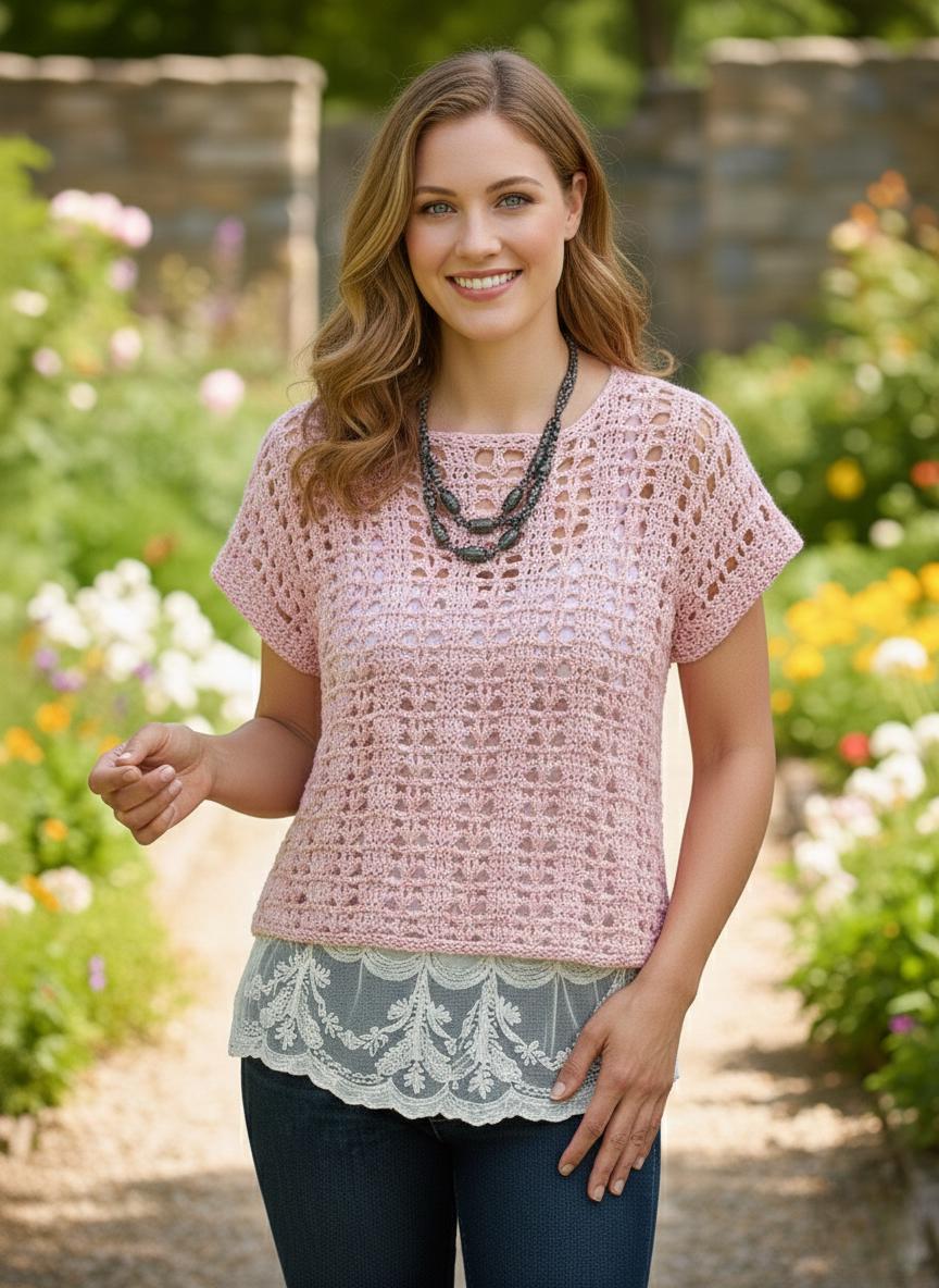 Oversized Crochet Lace Top Pattern