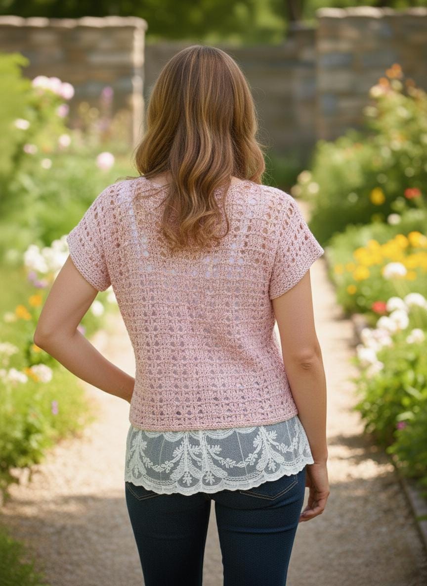 Oversized Crochet Lace Top Pattern
