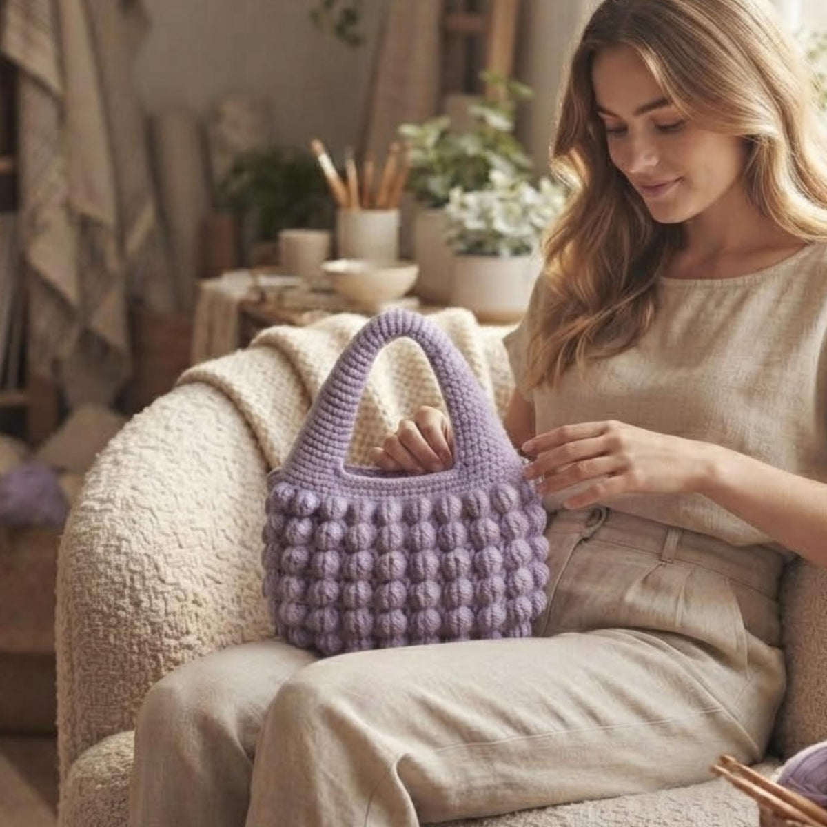 Bubble Stitch Crochet Bag Pattern