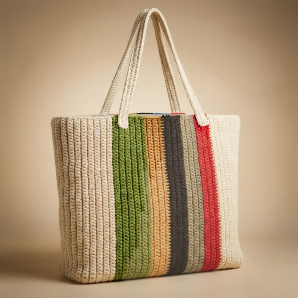 Striped Market Tote Bag Pattern