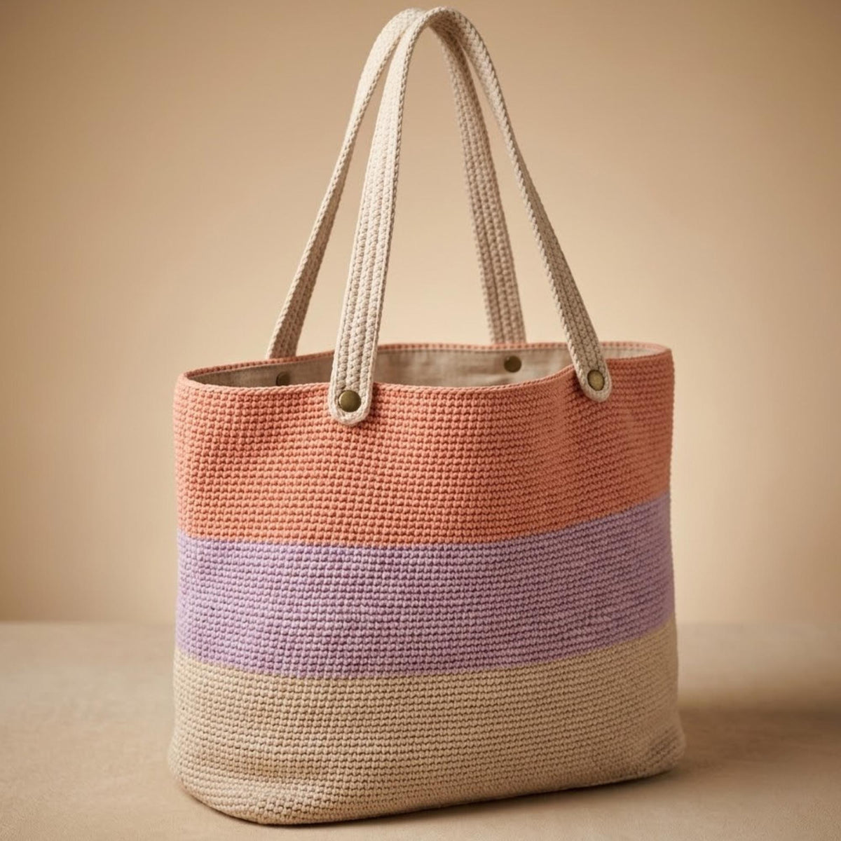 Pastel Color Block Tote Bag Pattern