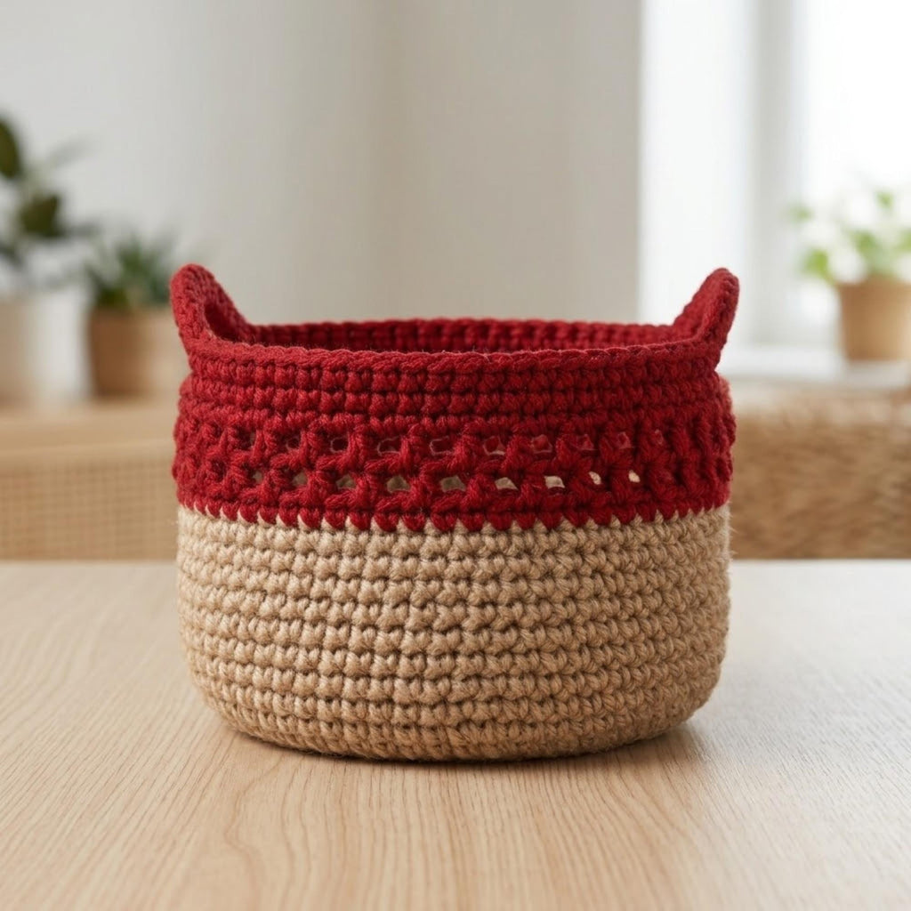 Crochet Storage Basket Pattern (3 Sizes)