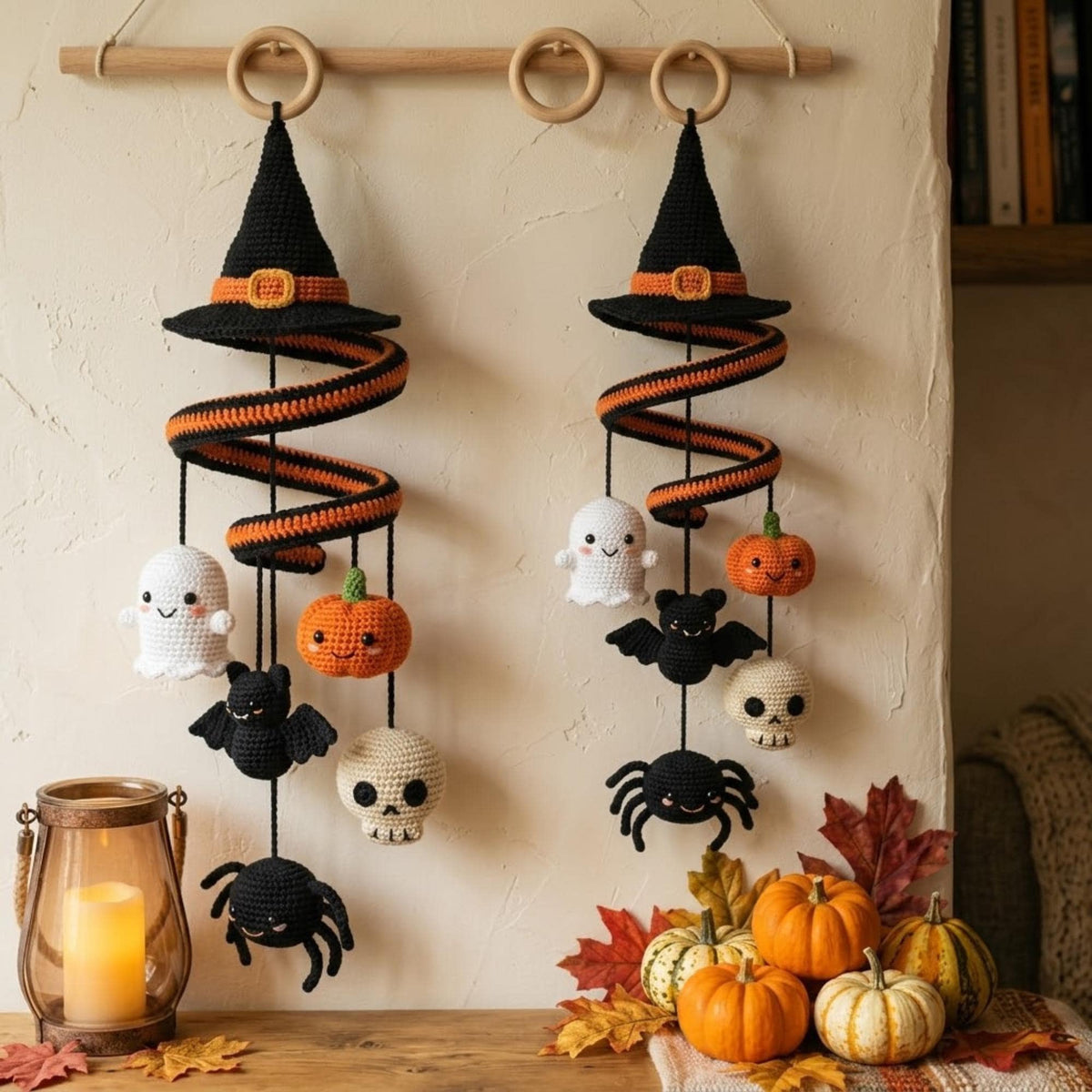 Halloween Witch Hat Spiral Hanging Pattern